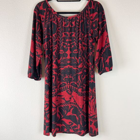 Anthropologie Uncle Frank Jersey Dress Womens XS Floral Stretch Whimsigoth - Picture 6 of 9